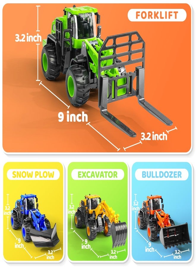 Beestech Construction Truck Toys for 3 4 5 6 7 8 Years Old Boys, Truck Vehicles Sand Sandbox Beach Toys, Excavator Forklift Bulldozer Friction Powered - Image 5